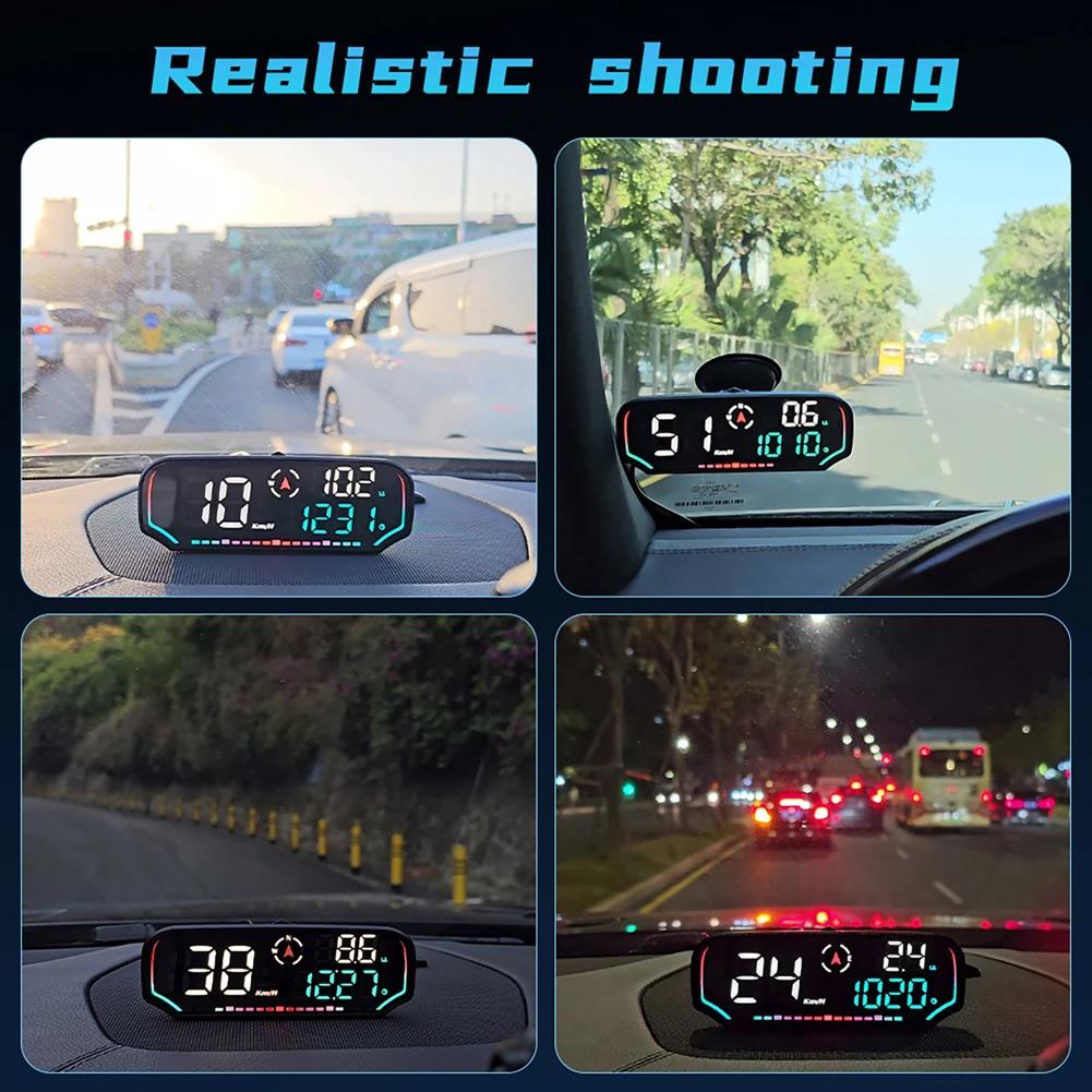  ӵ HD LED ÷ MPH KMH GPS  ÷ ڵ GPS HUD ÷  ÷ Ƿ  溸 GPS Ʈ ڵ HUD